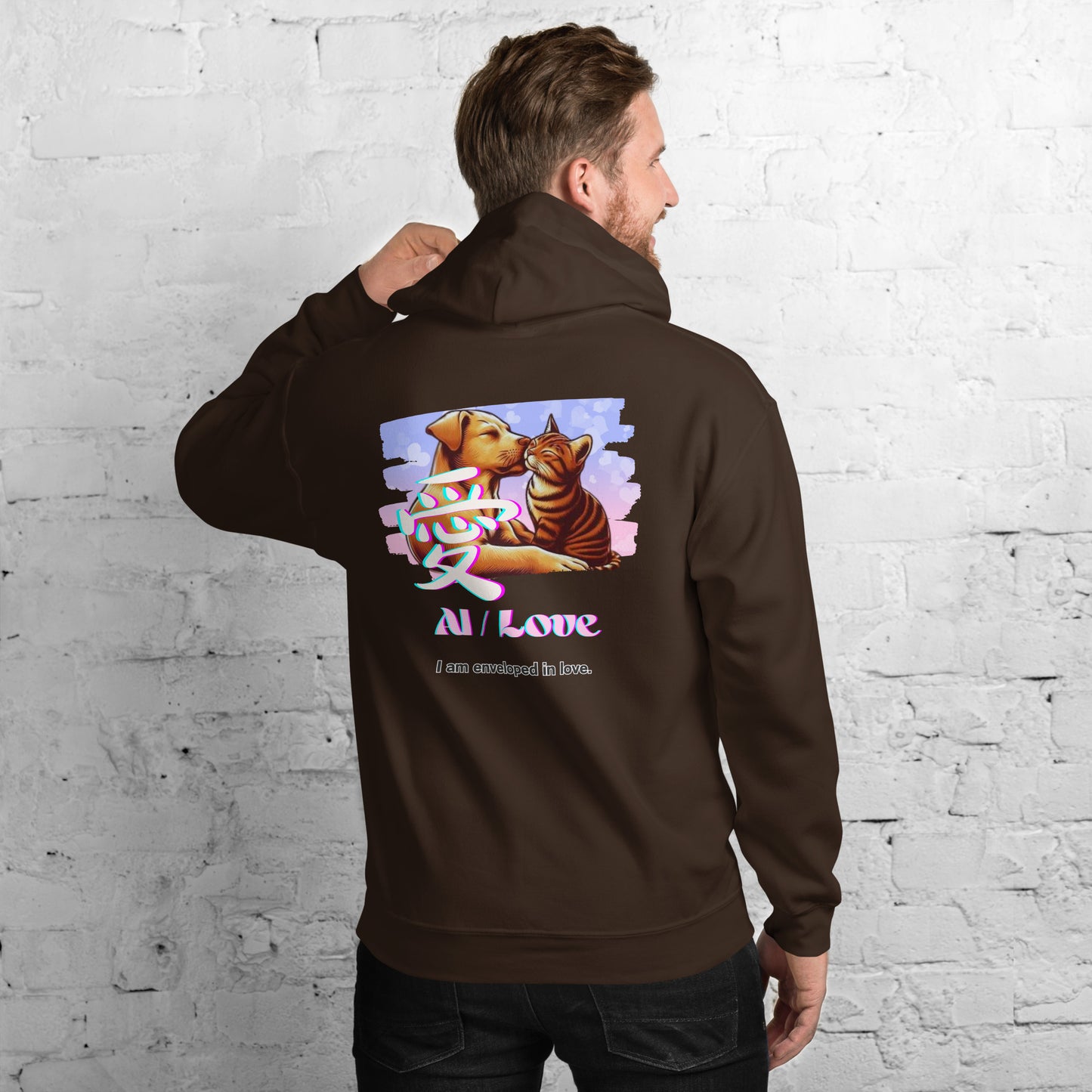 Unisex Hoodie(Japanese, Kanji Series -愛“Love” Design.2)