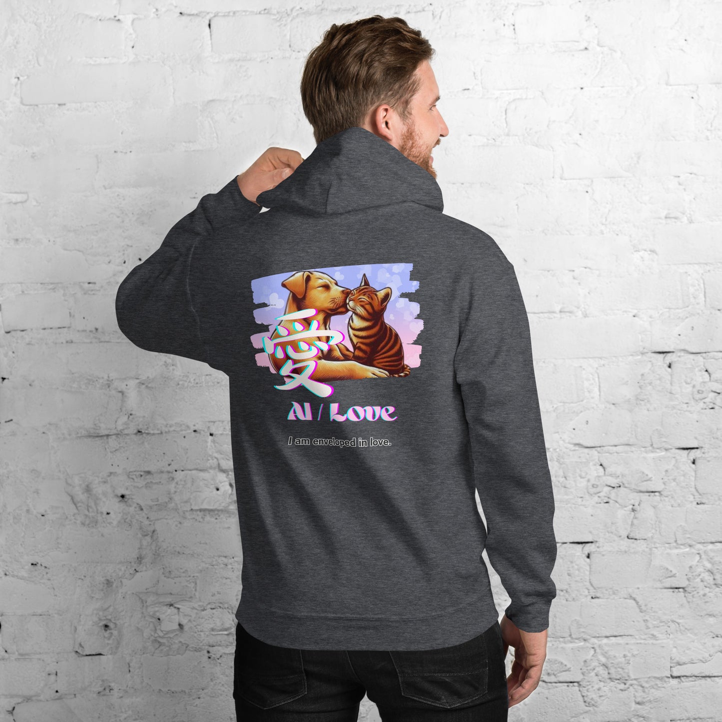 Unisex Hoodie(Japanese, Kanji Series -愛“Love” Design.2)