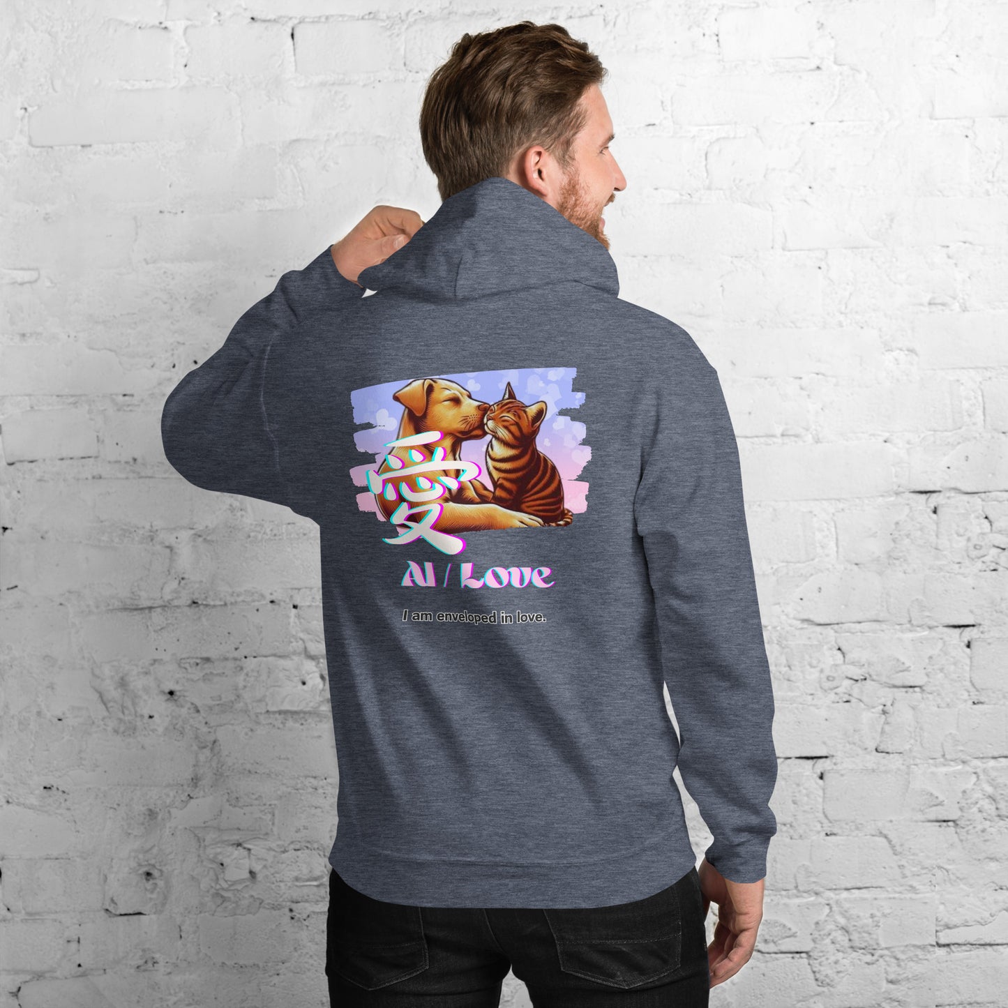 Unisex Hoodie(Japanese, Kanji Series -愛“Love” Design.2)