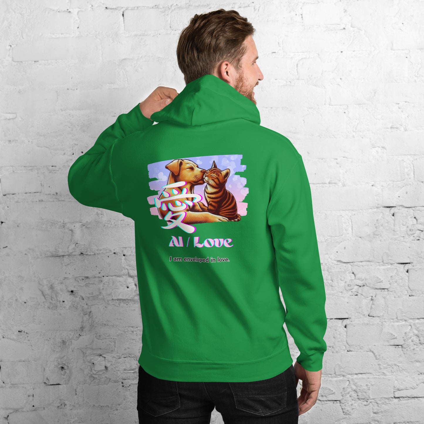 Unisex Hoodie(Japanese, Kanji Series -愛“Love” Design.2)