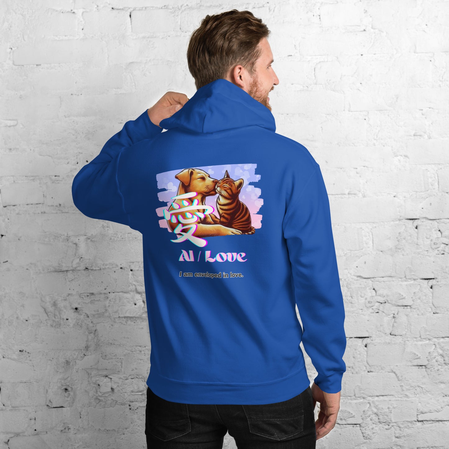 Unisex Hoodie(Japanese, Kanji Series -愛“Love” Design.2)