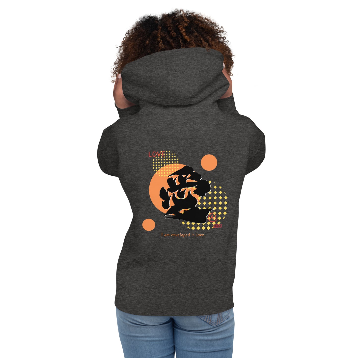 Unisex Hoodie(Japanese, Kanji Series -愛“Love” Design.1)