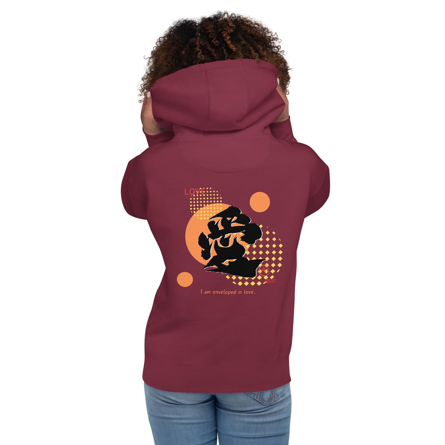 Unisex Hoodie(Japanese, Kanji Series -愛“Love” Design.1)