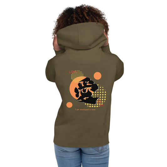 Unisex Hoodie(Japanese, Kanji Series -愛“Love” Design.1)