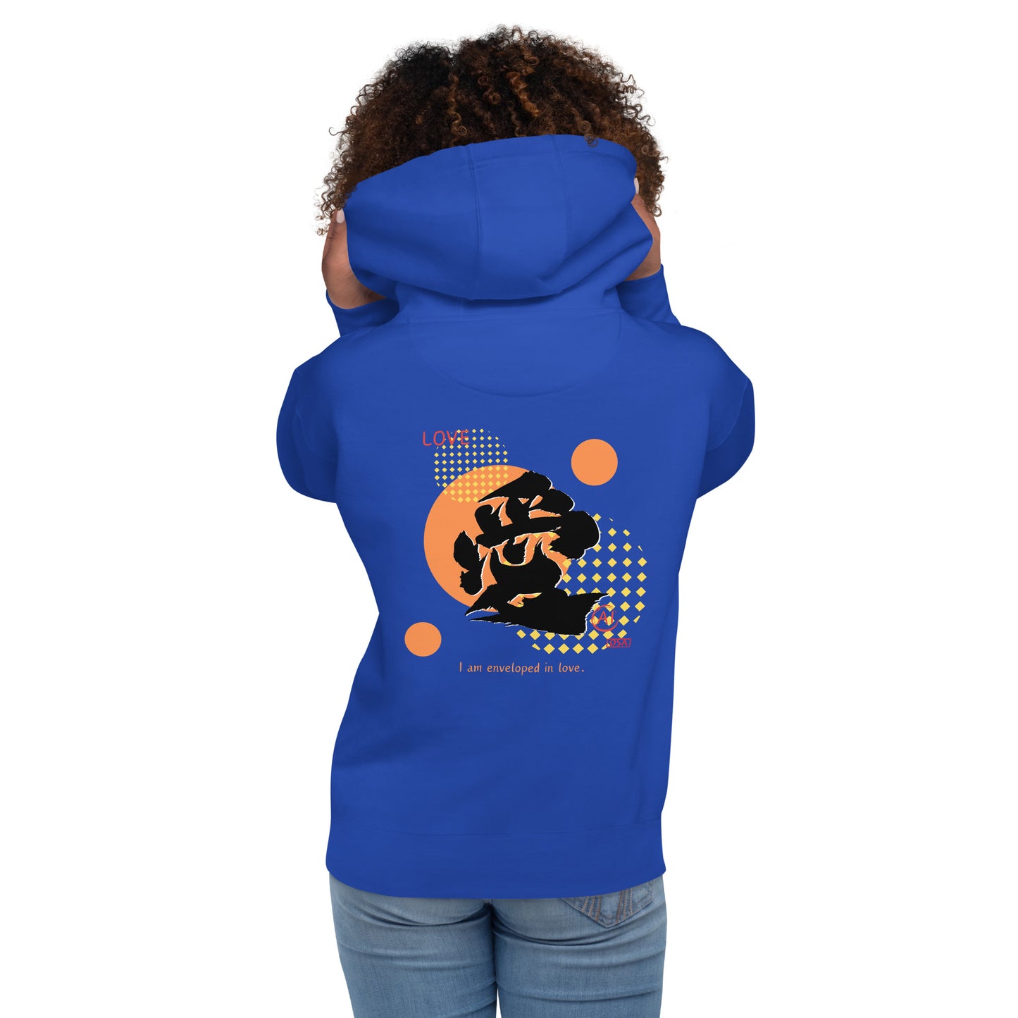 Unisex Hoodie(Japanese, Kanji Series -愛“Love” Design.1)