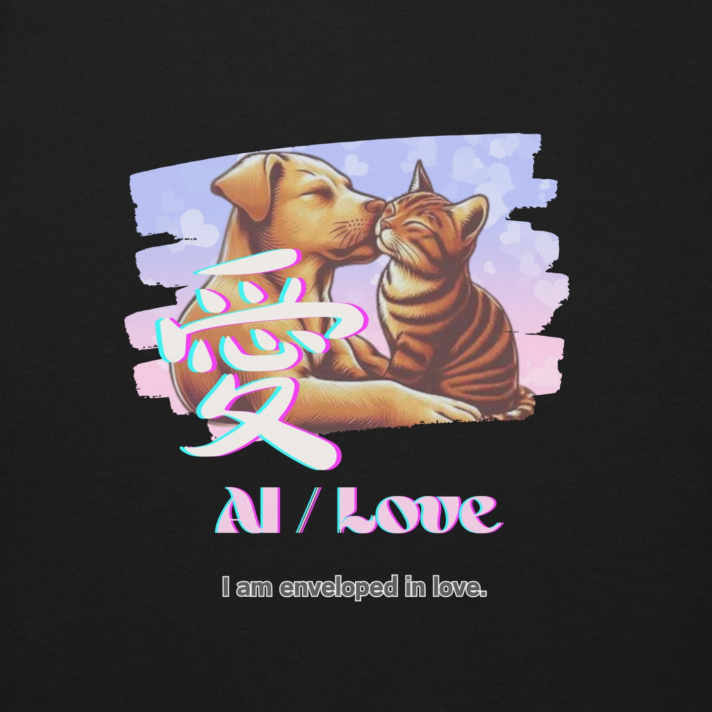 Unisex Premium Sweatshirt(Japanese, Kanji Series -愛“Love” Design.2)
